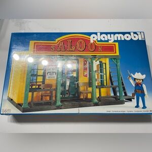 Playmobil Western Saloon Set 3461 Vintage 1988 NEW sealed in box.